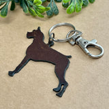 Boxer Keychain, Rustic Key Chain