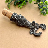 Rustic Metal Deer Head Wine Bottle Stopper Reusable Cork Plug