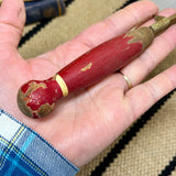 Vintage Can Opener with Red Wood Handle