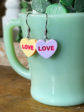Pastel Conversation Heart Earrings
