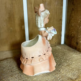 Vintage Napco Southern Belle Planter Pink Peach 1950s