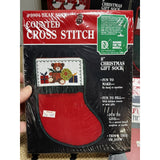 LOT of 6 NEW Cross Stitch Kits Christmas Stocking Kits Vintage 1986