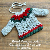 Crochet Christmas Sweater Ornament
