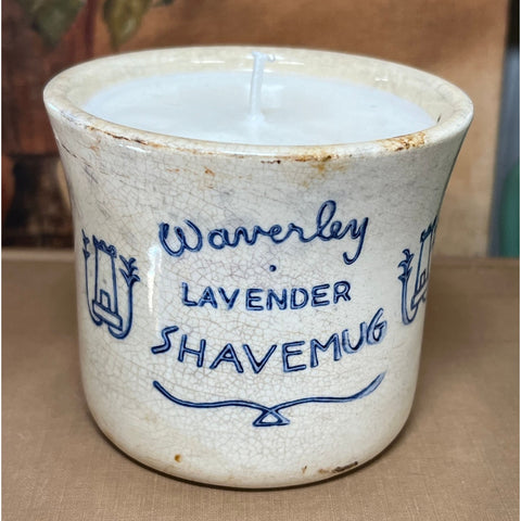 Repurposed Vintage Shaving Mug Soy Candle