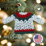 Crochet Christmas Sweater Ornament
