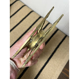 Vintage Brass Rocking Horse MCM Nursery Decor Eclectic Home 1970s 1980s