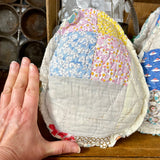 Set of 3 Quilted Pastel Easter Egg Pillow