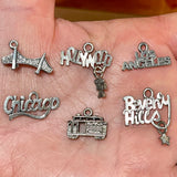 USA Road Trip Charms, State Monuments