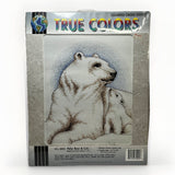 NEW True Colors POLAR BEARS Cross Stitch Kit KCL-30002 Vintage 1992 V140