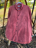 Bleached Flannel Shirt with Christmas Embellishments, XL