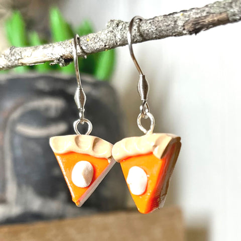 Pumpkin Pie Slice Earrings