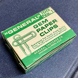 General Gem Clips, Vintage Paper Clips in Box