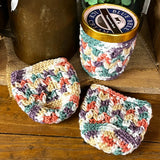 Hand-Crocheted Ice Cream Pint Cozy - Pastel