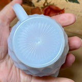 Peppermint Soy Candle in Vintage Milk Glass Creamer