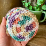 Hand-Crocheted Ice Cream Pint Cozy - Pastel