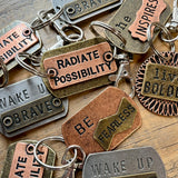 Inspirational Keychains, Mixed Metal Colors