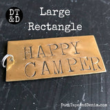 Hand-Stamped Brass Tag, Ornament or Jewelry Add On