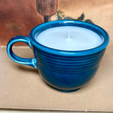 "Dusty Pages" Old Book Scented Candle in Fiestaware Coffee Cup