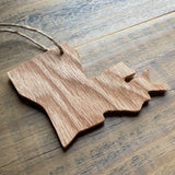 Wood Louisiana Ornament -- CLEARANCE