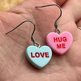 Pastel Conversation Heart Earrings