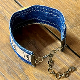 Repurposed Denim Blue Jean Bracelets