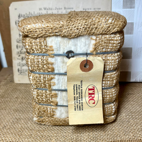 Miniature Cotton Bale with TRC Tag