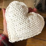 Set of 3 Vintage Chenille Heart