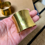 Set of 3 Vintage Brass Napkin Rings