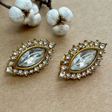 Elegant Vintage Monet Earrings Marquise Earrings