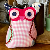 Mini Quilted Owl Pillow