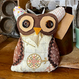 Mini Quilted Owl Pillow