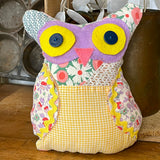 Mini Quilted Owl Pillow