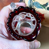 Ruby Red Glass Creamer