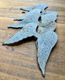 Galvanized Metal Angel Wings (1) - 3" Inches