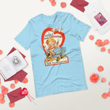 I Needle Little Love Valentine T-Shirt, Blue
