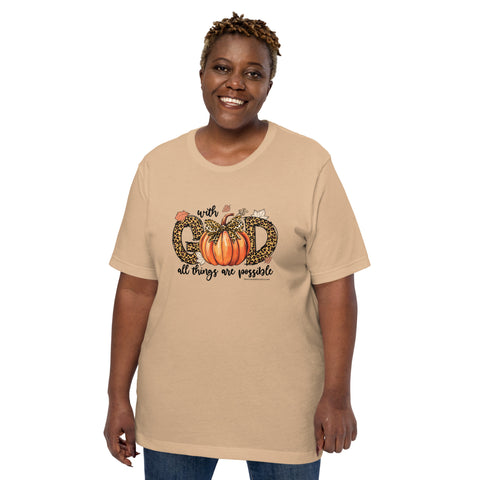 With God All Things Are Possible Fall T-Shirt