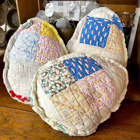 Set of 3 Quilted Pastel Easter Egg Pillow