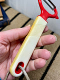 Vintage Kitchen Utensils with Red & Cream Handles