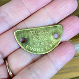 Vintage Brass Dog Tags (1)