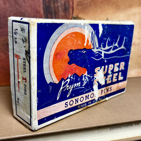 Vintage Prym's Pins Box, Misc Pins