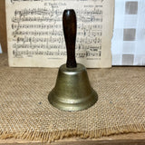 Vintage Hand Bell with Wood Handle