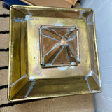 Vintage Brass Lantern / Candle Holder with Glass