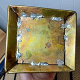 Vintage Brass Lantern / Candle Holder with Glass