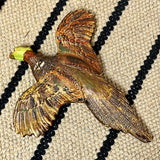 Vintage Chalkware Pheasant Wall Decor