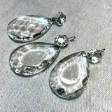Set of 3 Vintage Crystal Drops