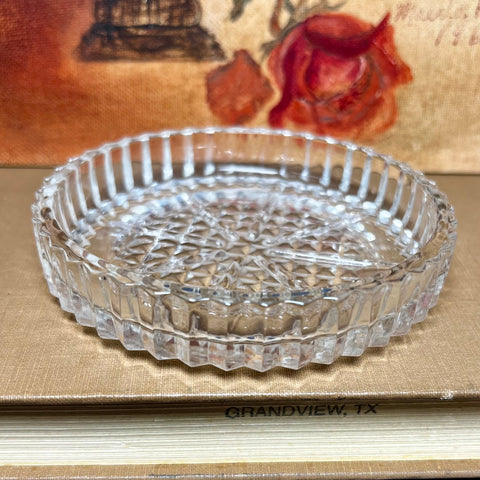 Vintage Clear Glass Coaster