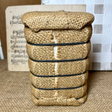 Miniature Cotton Bale with Texas Tech Tags