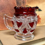 Ruby Red Glass Creamer