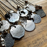 1976 Vintage Dog Tag Necklace with Golden Retriever Charm