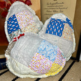 Set of 3 Quilted Pastel Easter Egg Pillow